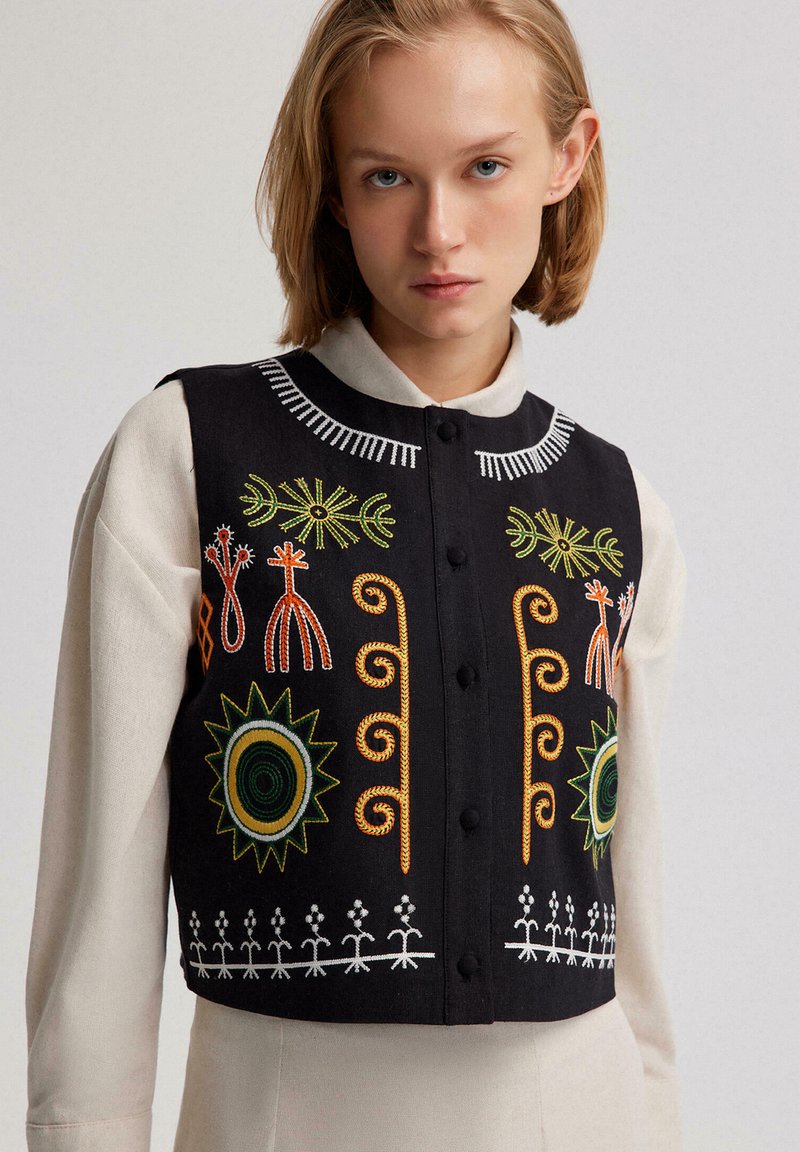 Touché Privé EMBROIDERED - Smanicato - black