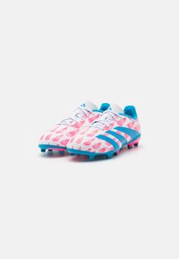 adidas Performance PREDATOR LEAGUE FG UNISEX - Scarpe da calcio per terreni duri - footwear white/solar blue/solar pink