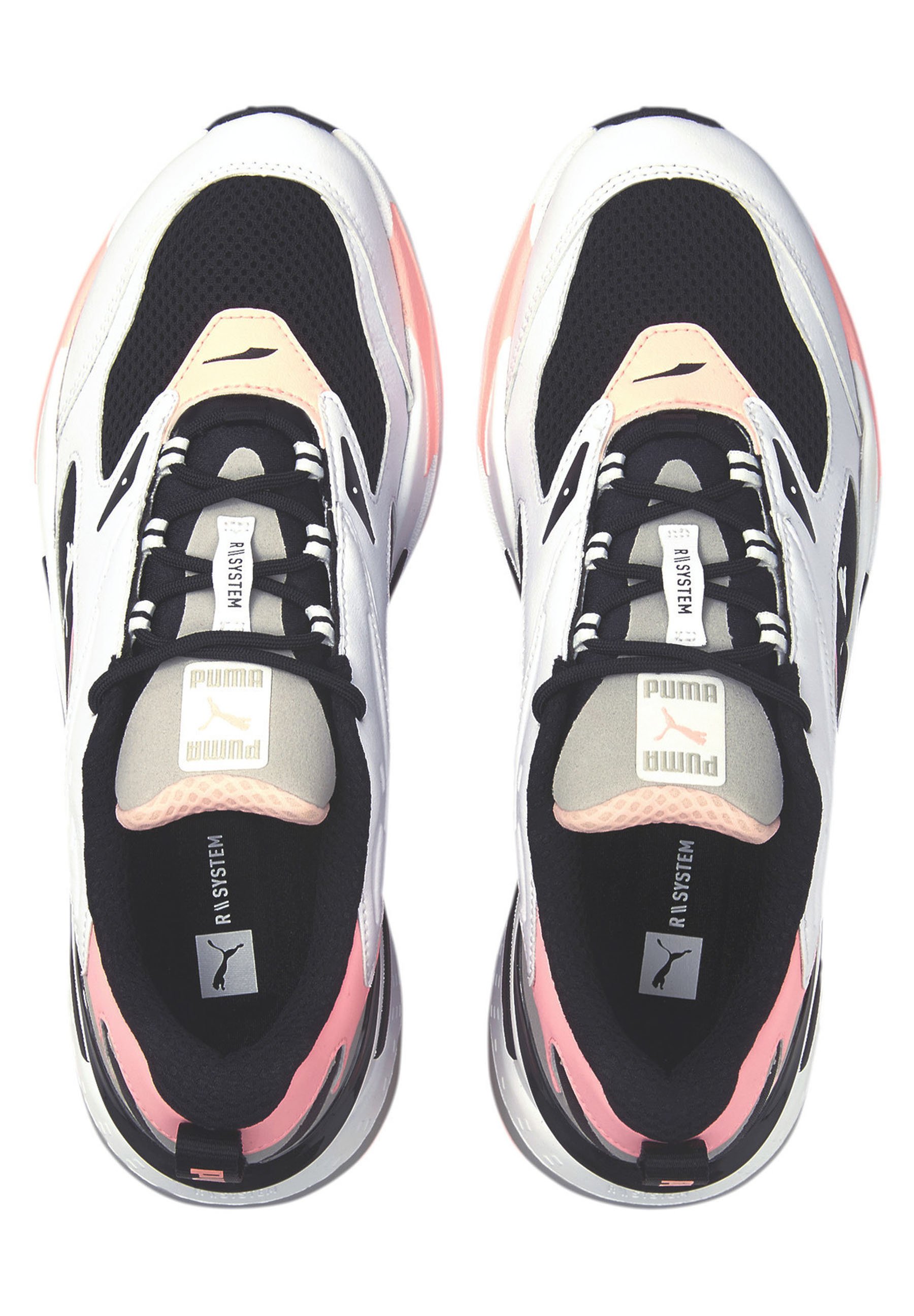 puma rs fast white peach blue