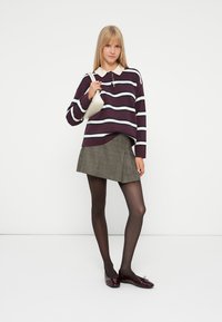 Vero Moda VMSABA PULLOVER - Pulover - winetasting/birch/navy