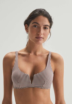 GINGHAM - Bikinitop - bordeaux