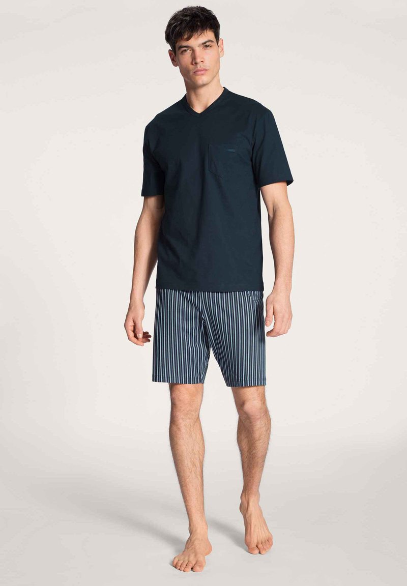 Herren Pyjamas | Calida Nachtwäsche Set dark sapphire/blau - EK50305 Herren Pyjamas | Calida Nachtwäsche Set dark sapphire/blau - EK50305