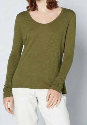 Top s dlouhým rukávem - green