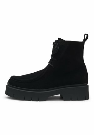 KRIS - Šněrovací kotníkové boty - black one