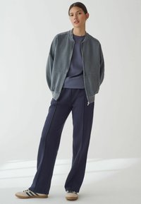 Next WASHED - Mikina so zipsom - charcoal grey