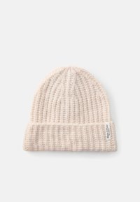 BEANIE WITH FOLD UP - Kootud müts - natural stone