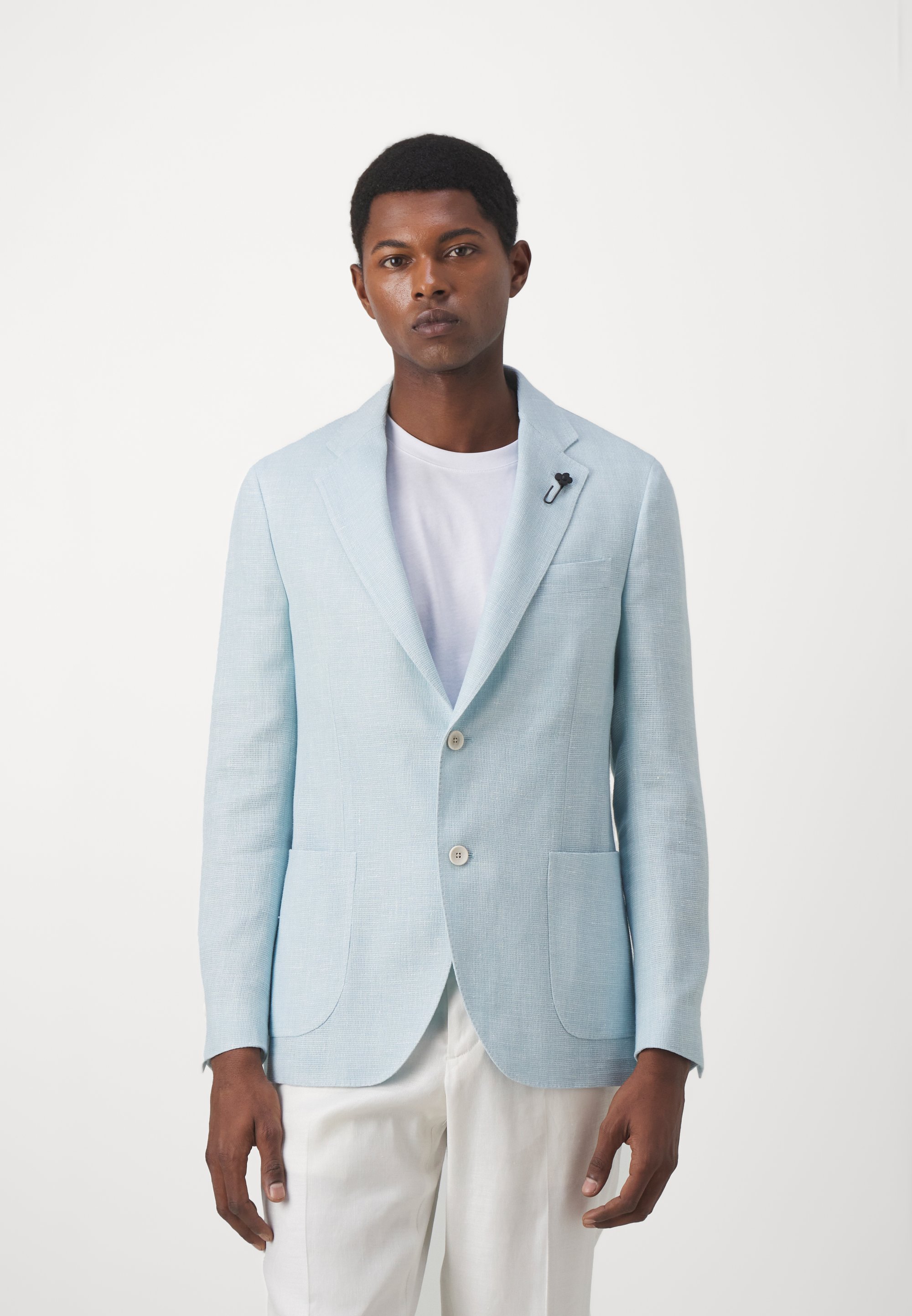LARDINI GIACCA UOMO SPECIAL LINE DROP - Sakko - light blue 