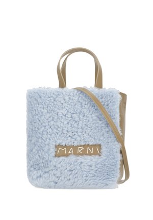 CON LOGO - Borsa a mano - celeste