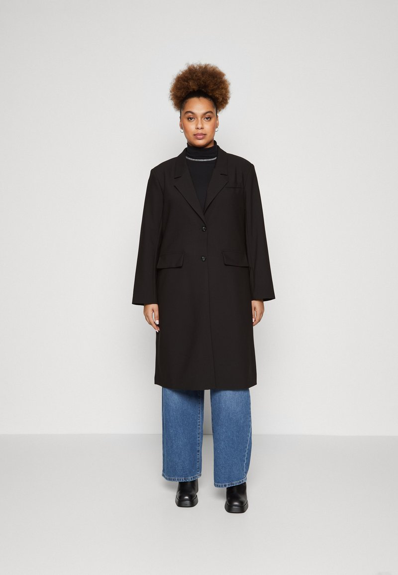 Vero Moda Curve VMCLAIR LONG  - Klassisk frakke - black