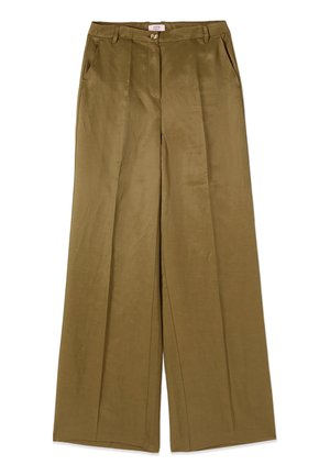 Oltre, PANTALONI PALAZZO - Broek - verde militare