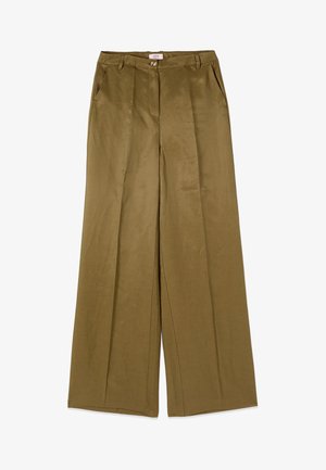 Oltre, PANTALONI PALAZZO - Broek - verde militare