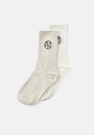 ICON KEY UNISEX 2 PACK - Socks - white/light grey