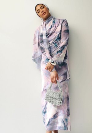 LONG SLEEVE COLUMN-REGULAR FIT - Maxiklänning - purple smudge print