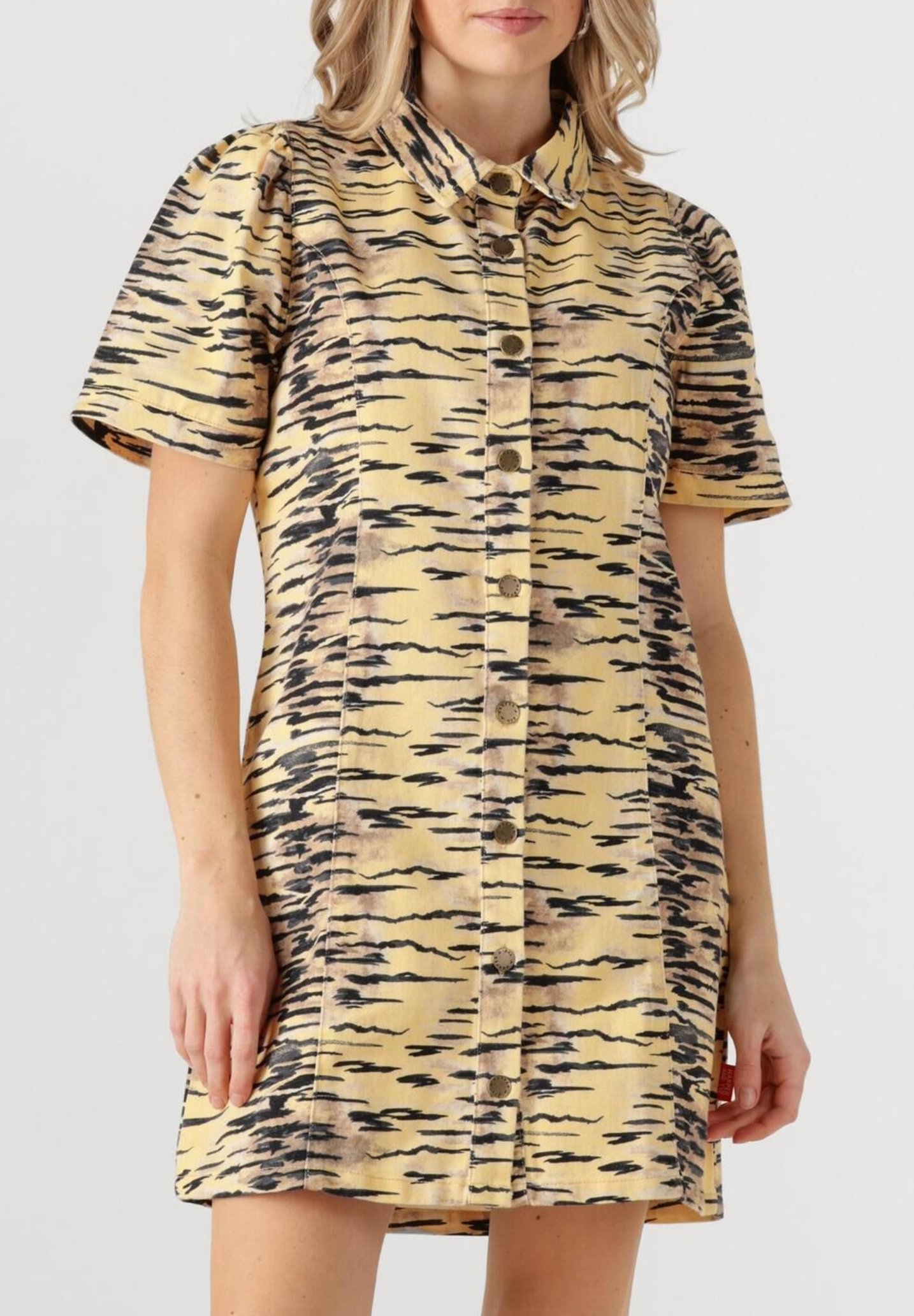 HARPER YVE MINI SARAH Shirt dress trashy tiger yellow/yellow