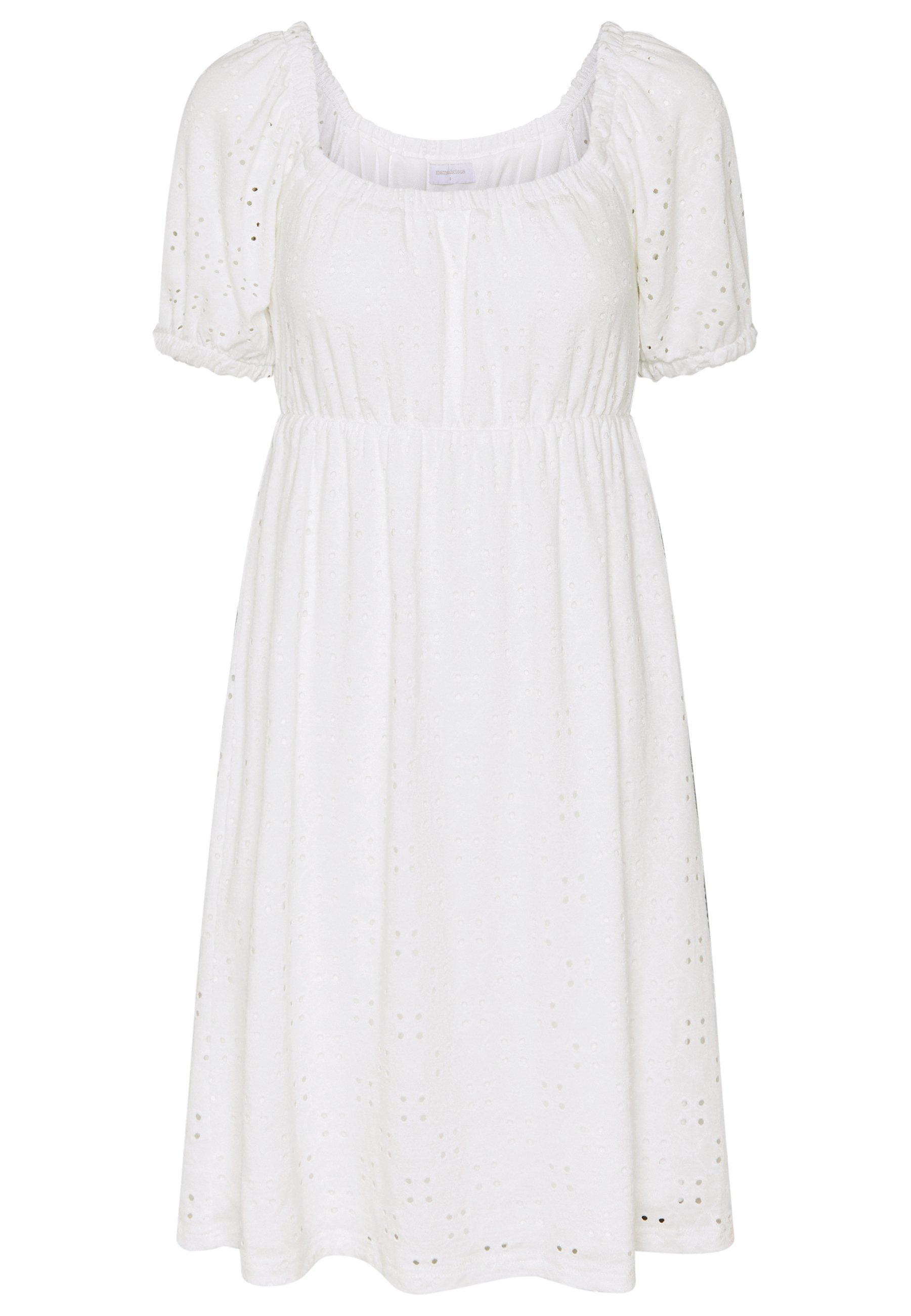 MAMALICIOUS MLMOLLY SHORT DRESS Jerseykjole snow white MAMALICIOUS MLMOLLY SHORT DRESS - Jerseykjole - primrose yellow