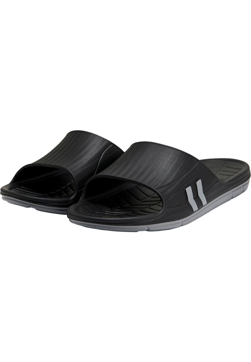 Herren Sandalen | Hummel Pantolette flach black/schwarz - MY37124 Herren Sandalen | Hummel Pantolette flach black/schwarz - MY37124