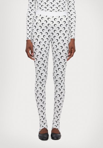 MARINE SERRE MOON PRINTED - Κολάν - Παντελόνια - optical white