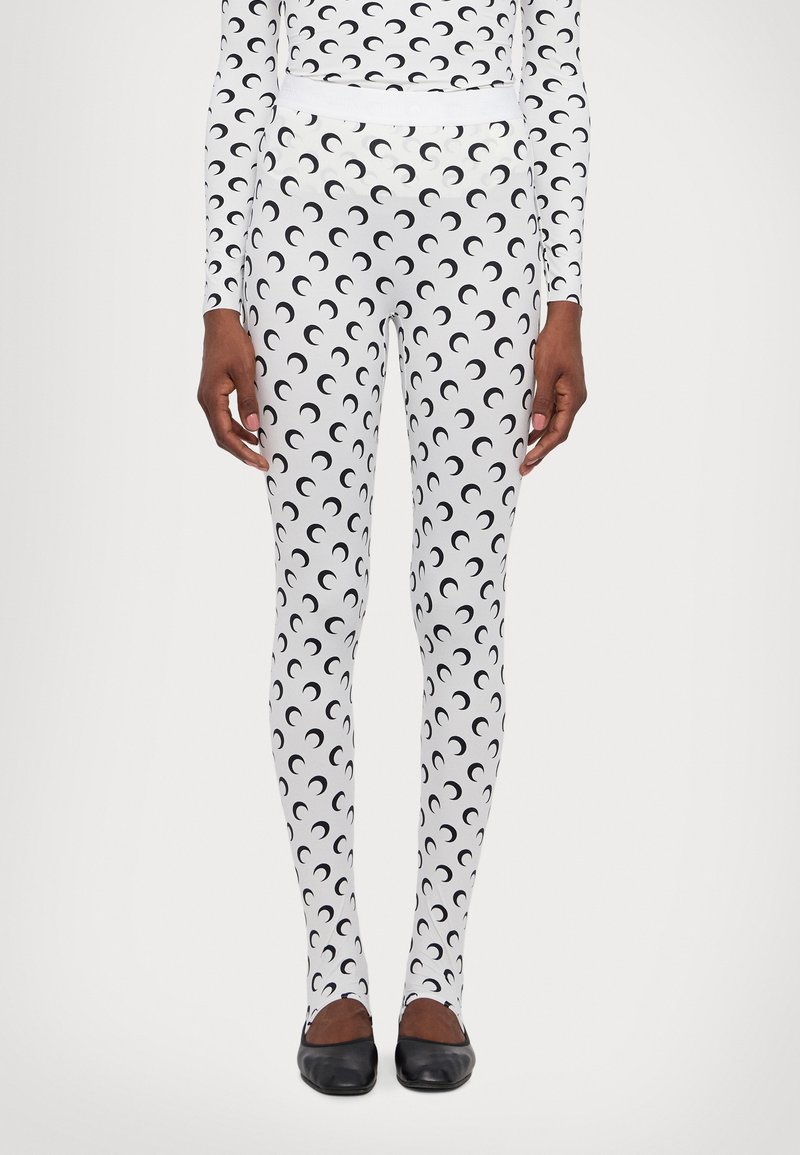 MARINE SERRE MOON  - Legging (type pantalon) - optical white
