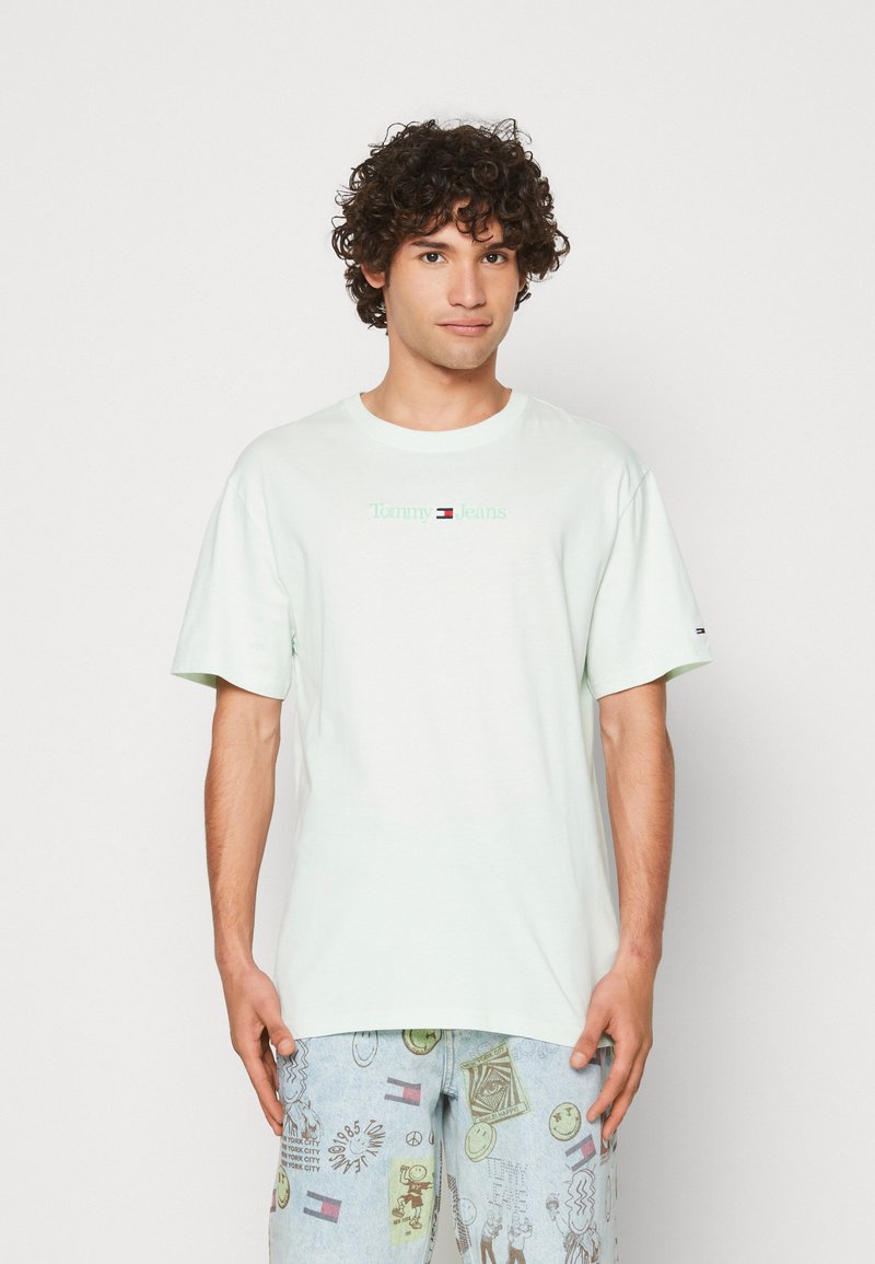 Tommy Jeans Small Text Tee T Shirt Print Minty Mint Zalando Ch