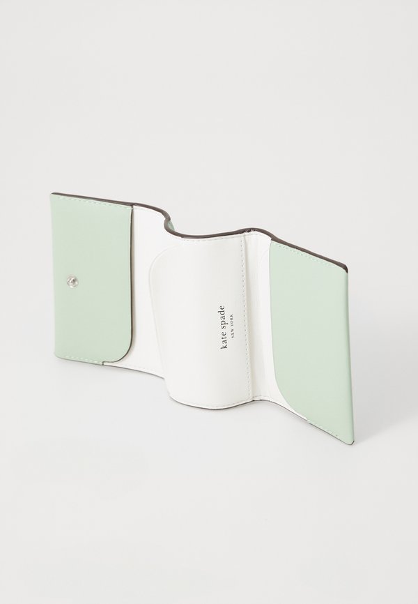 LABEL CARD CASE TRIFOLD WALLET - Wallet - pistachio ice4