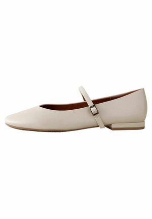 WIDE FIT FOREVER COMFORT MARY JANE - Bokapántos balerina cipők - mottled beige