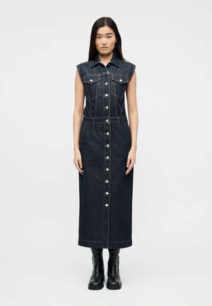 FARFALLA - Rochie din denim - blu notte