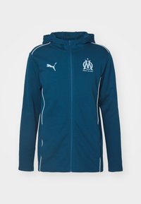 OLYMPIQUE MARSEILLE CASUALS HOODED  - Squadra - ocean tropic/turquoise surf