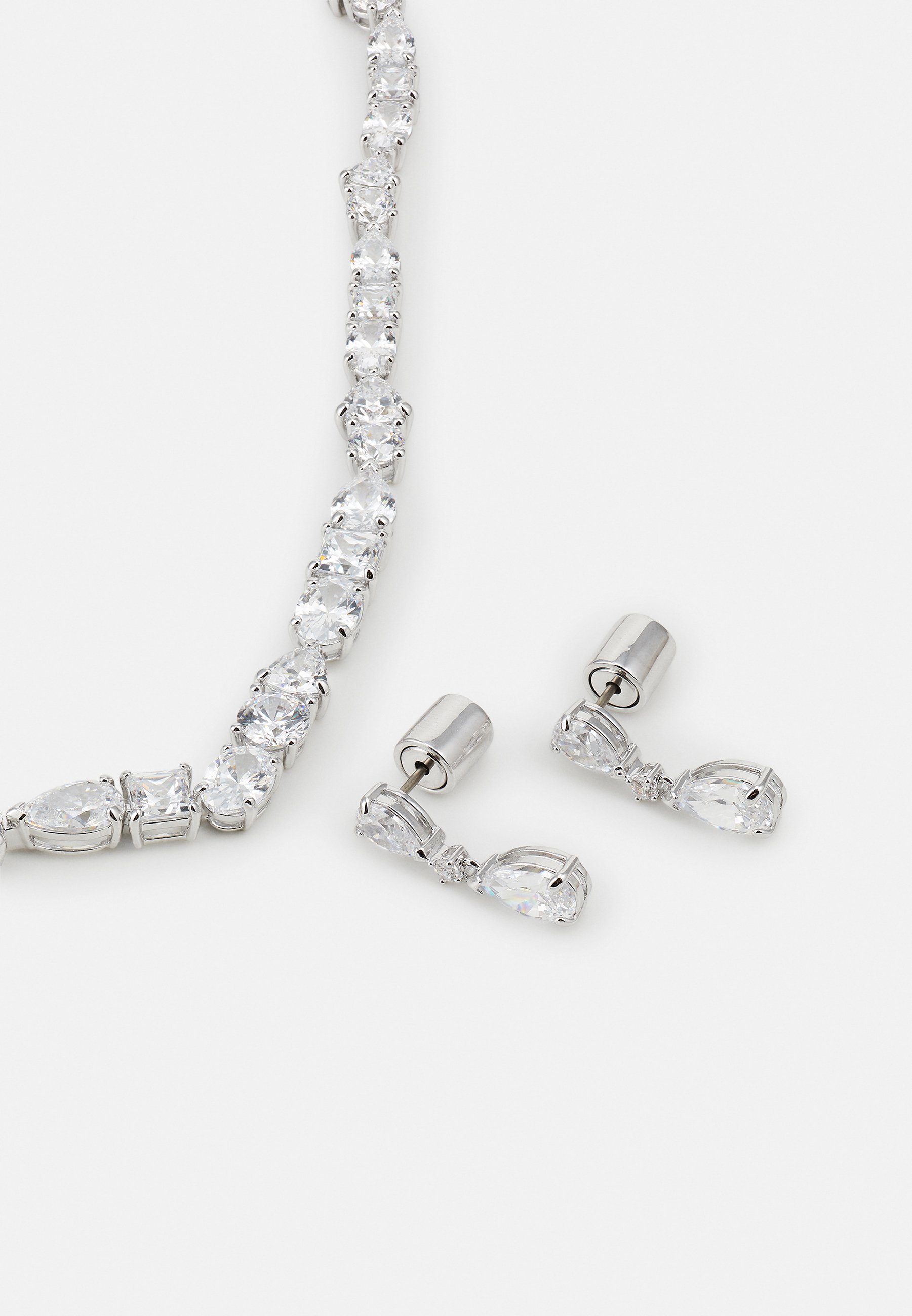Swarovski MESMERA SET - Colier - white/argintiu - Zalando.ro