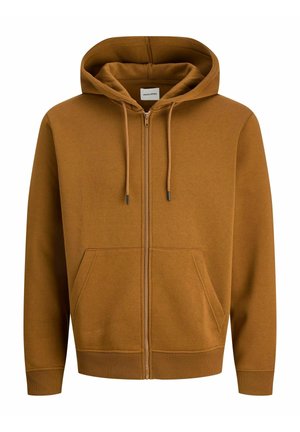 Jack & Jones JJEBRADLEY PLUS  - Majica s kapuljačom i patentnim zatvaračem - monks robe