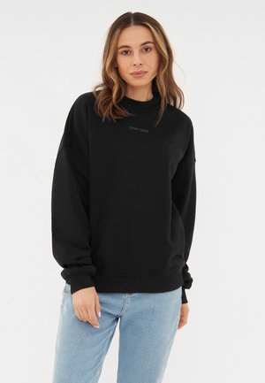 Johnny Urban CARTER OVERSIZED CREWNECK - Sweatshirt - schwarz logo print