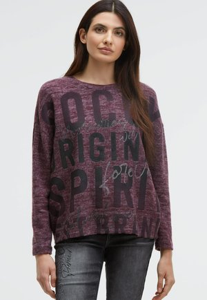 Strickpullover - night plum melange