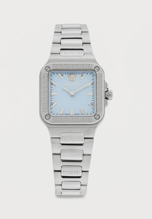 Versace GRECA EDGE UNISEX - Karóra - silver-coloured/light blue