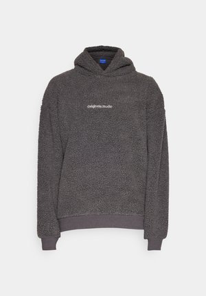 Jack & Jones JORVESTERBRO HOOD - Fleece jumper - asphalt
