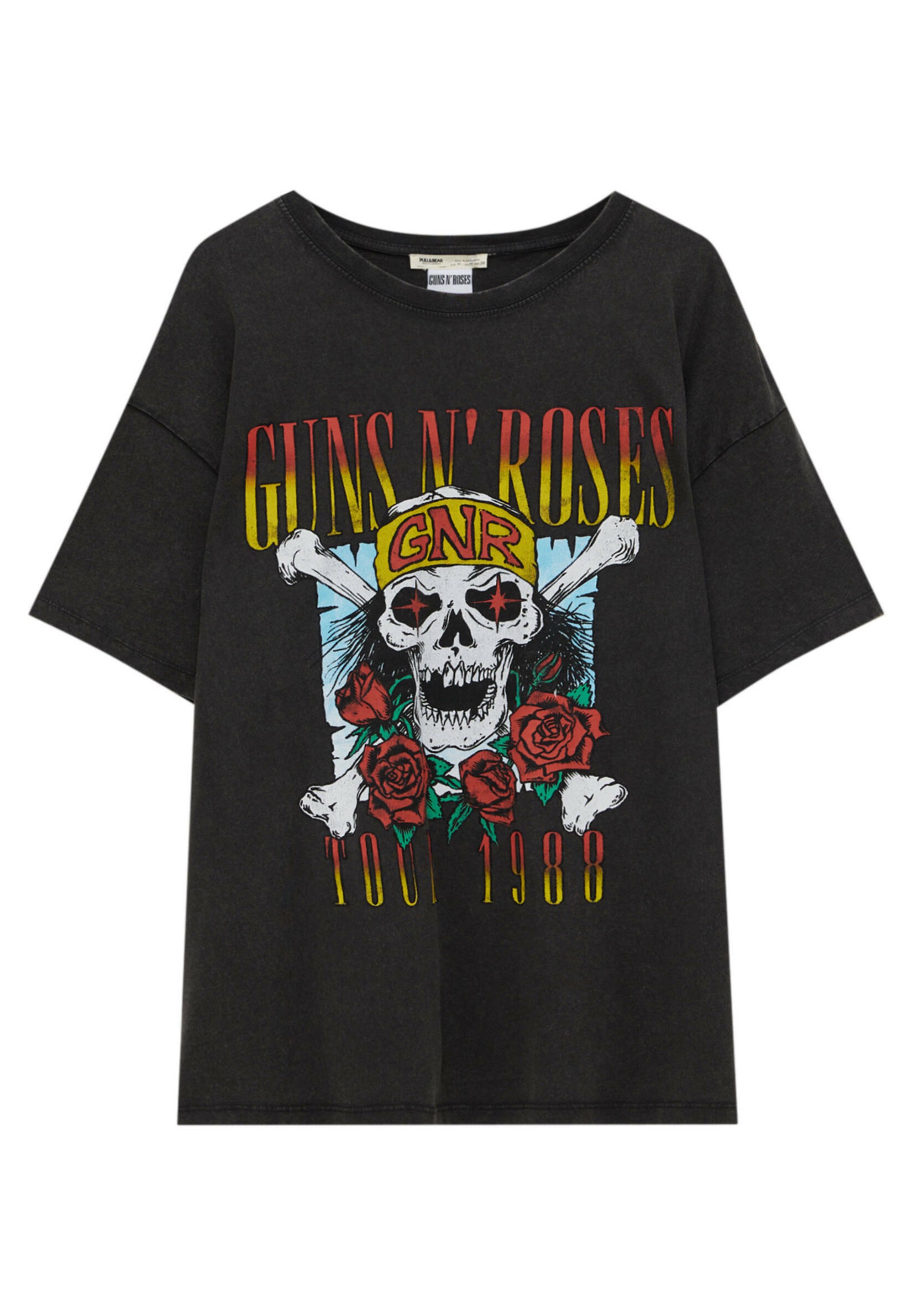 pull and bear skull t shirt