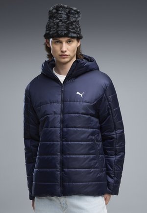 Puma, ESSENTIALS WATTIERTE KAPUZENJACKE - Chaqueta de invierno - navy