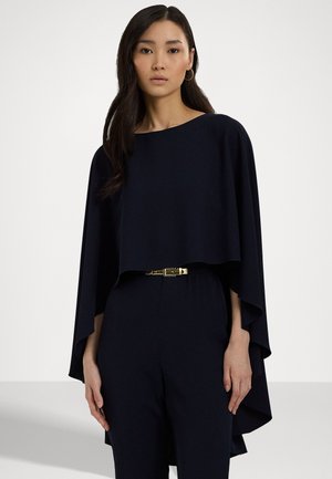 Lauren Ralph Lauren BELTED CAPE GEORGETTE JUMPSUIT - Jumpsuit - lighthouse navy