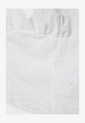 Stradivarius, EMBROIDERED HALTER TOP - Débardeur - beige