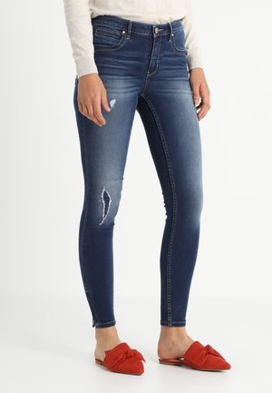 Skinny džíny - dark-blue denim