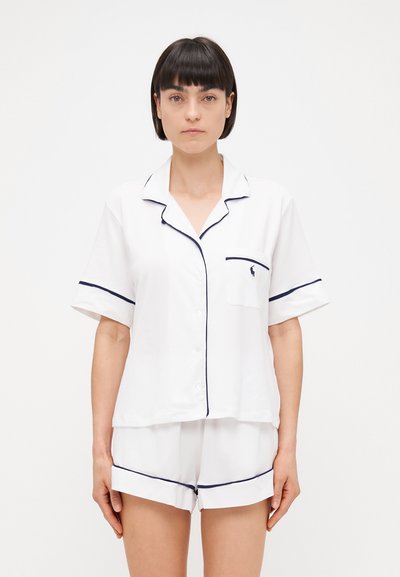 Polo Ralph Lauren SHORT SLEEVE PJ - Yöasusetti - white cloud