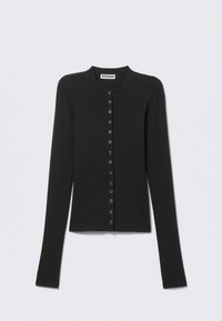 SLIM LONG-SLEEVED - Chaqueta de punto - dark grey stripe