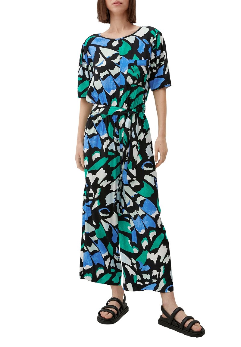 s.Oliver OVERALL - Jumpsuit - mehrfarbig  schwarz