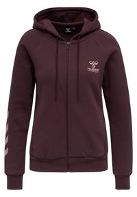 Hummel Felpa con zip - brown
