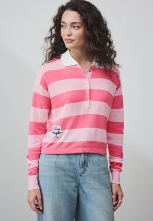Next Polo - pink stripe