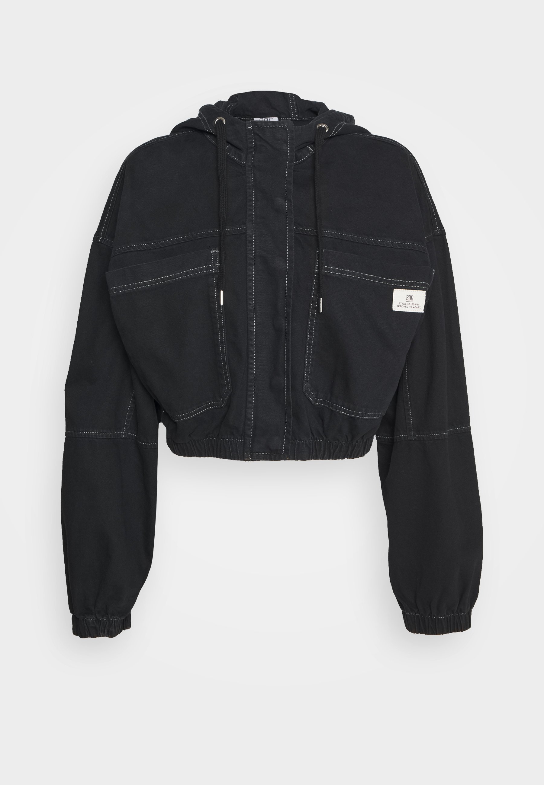 BDG Urban Outfitters JARED HOODED JACKET Jeansjakke BDG Urban Outfitters HOODED JACKET Lett jakke teal