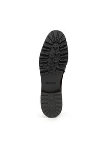 Schwarze Gummisohle mit einem mehrdirigierten Profil. Mit "MADE IN ITALY" im Fersenbereich geprägt.