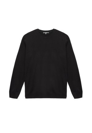 Stickad tröja - black