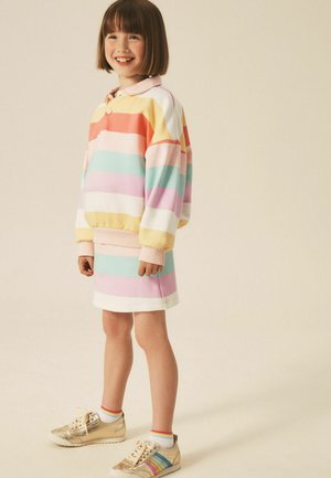 Little Bird, REGULAR FIT - OVERSIZED RUGBY SWEATSHIRT - A-Linien-Rock - rainbow stripe