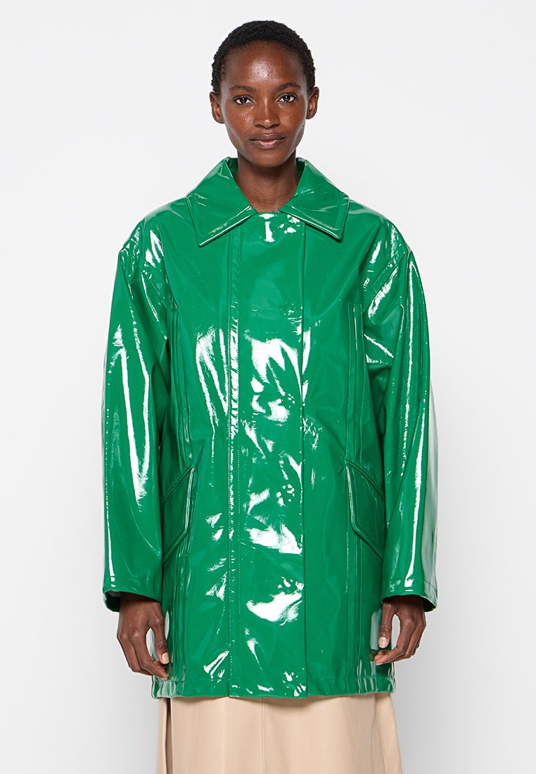 STAND STUDIO Halflange jas petrol