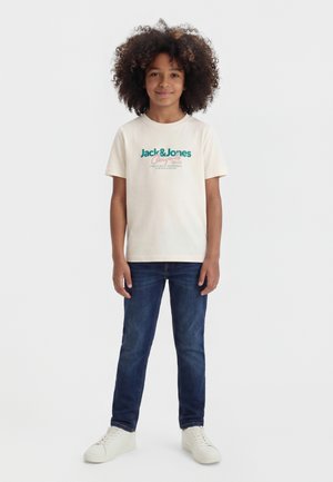 Jack & Jones Junior, JORCASSIS TEE 3 PACK - T-shirt imprimé - antique white/cashmere blu/black