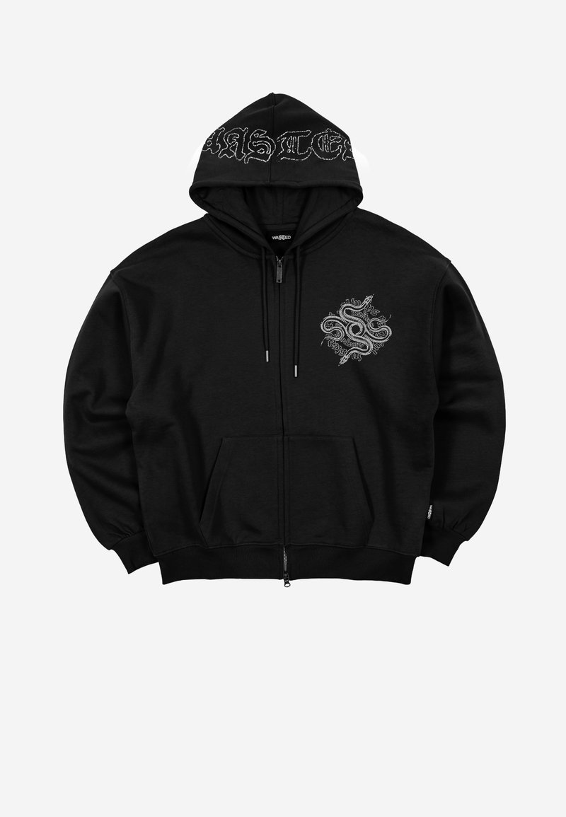 Wasted Paris Sweater met rits zwart